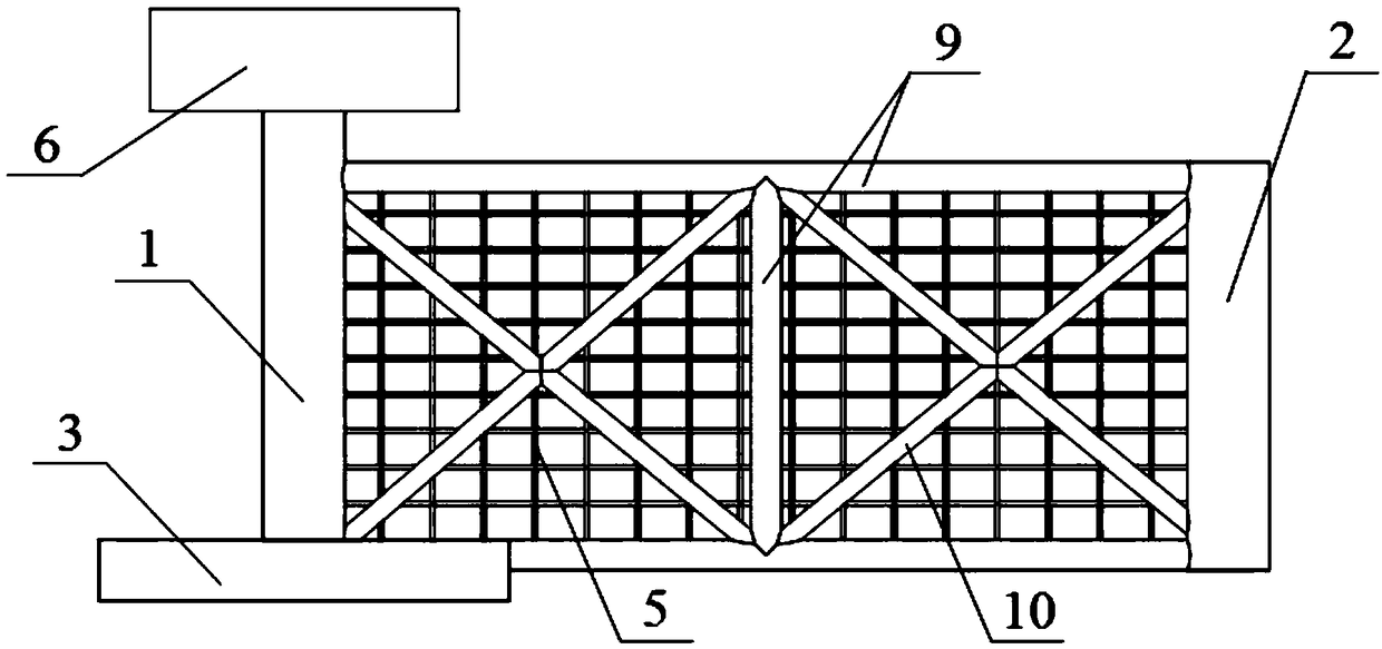 Hybrid floating platform of offshore wind power generation and fishery net cage cultivation