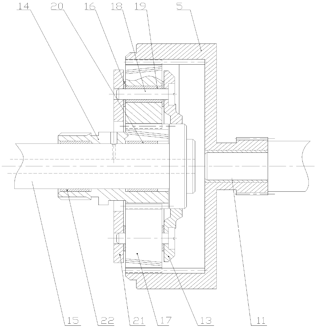 Planetary type dual-mode petrol-electric parallel and serial hybrid power system