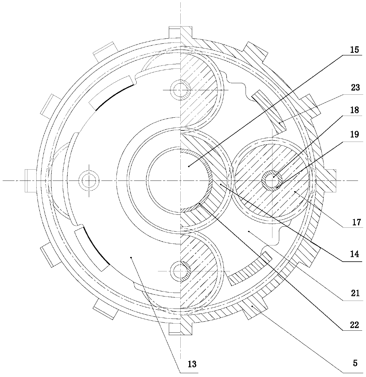 Planetary type dual-mode petrol-electric parallel and serial hybrid power system