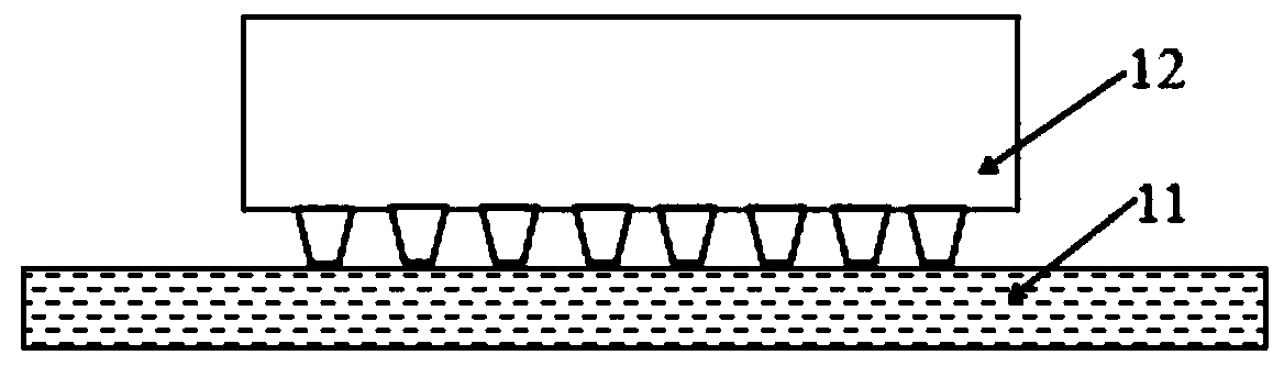 Sealing cover balance filling packaging structure and process for sorted flip chips