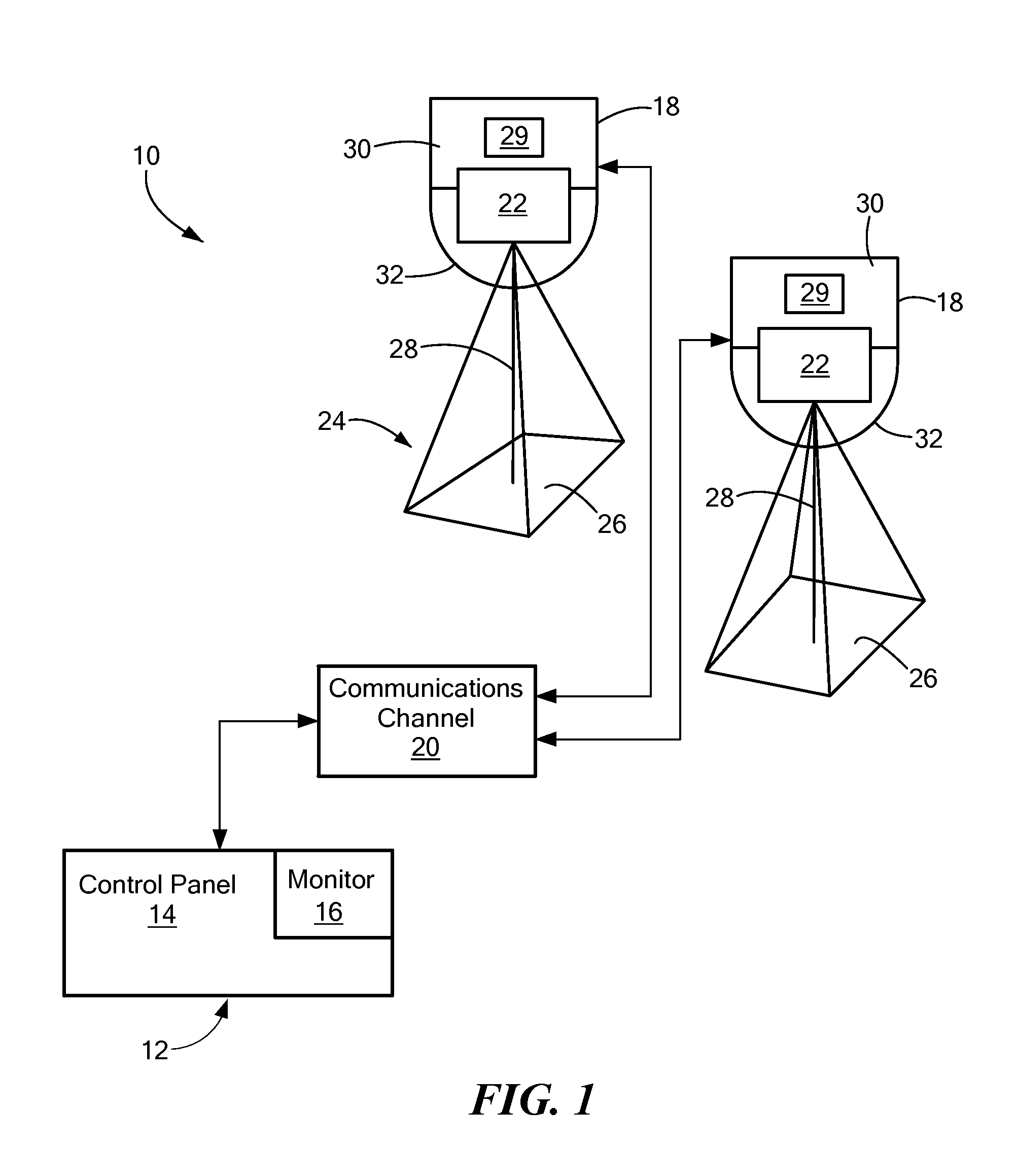 Method and system for converting privacy zone planar images to their corresponding pan/tilt coordinates