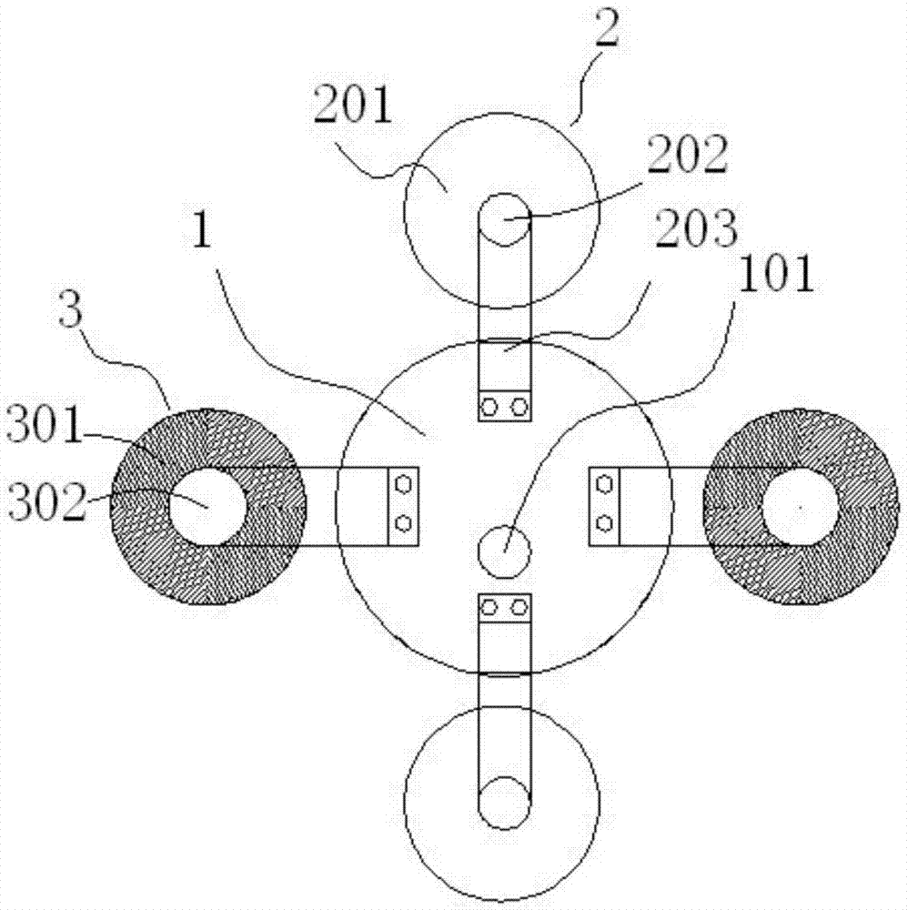 Beef hair brushing device with massaging function