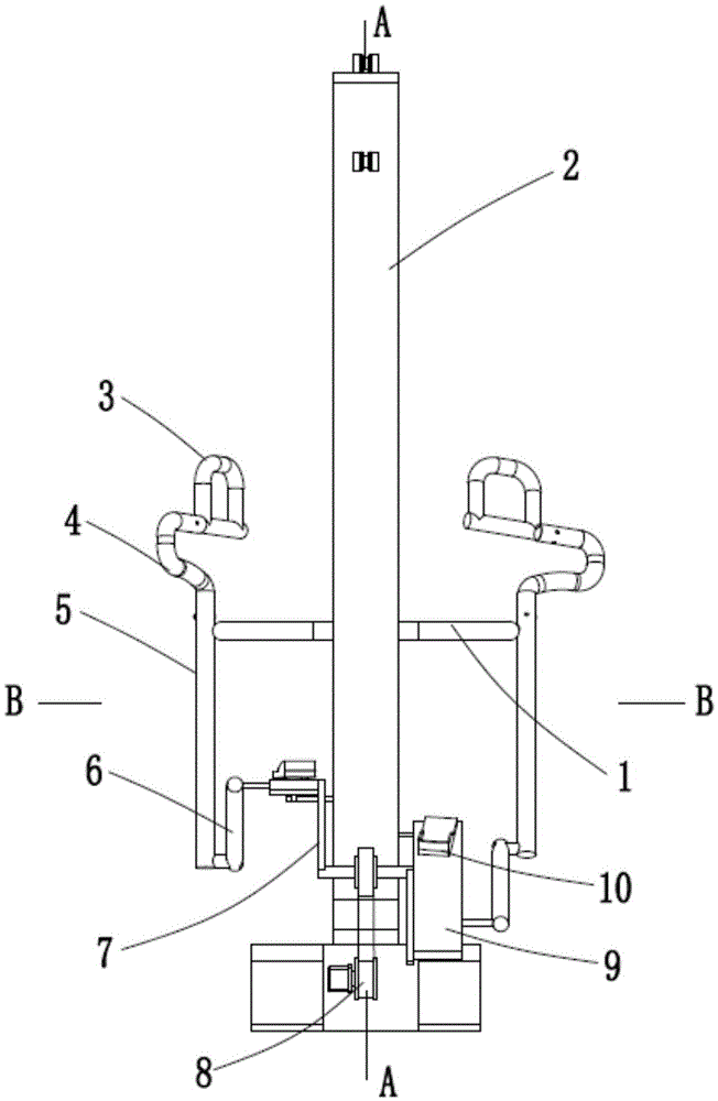 Upper and lower limb cooperative training and weight losing rehabilitation robot with variable track