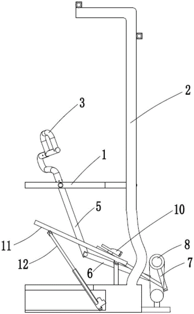 Upper and lower limb cooperative training and weight losing rehabilitation robot with variable track