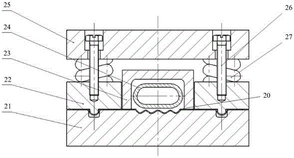 Method and device for improving room temperature forming performance of magnesium alloy