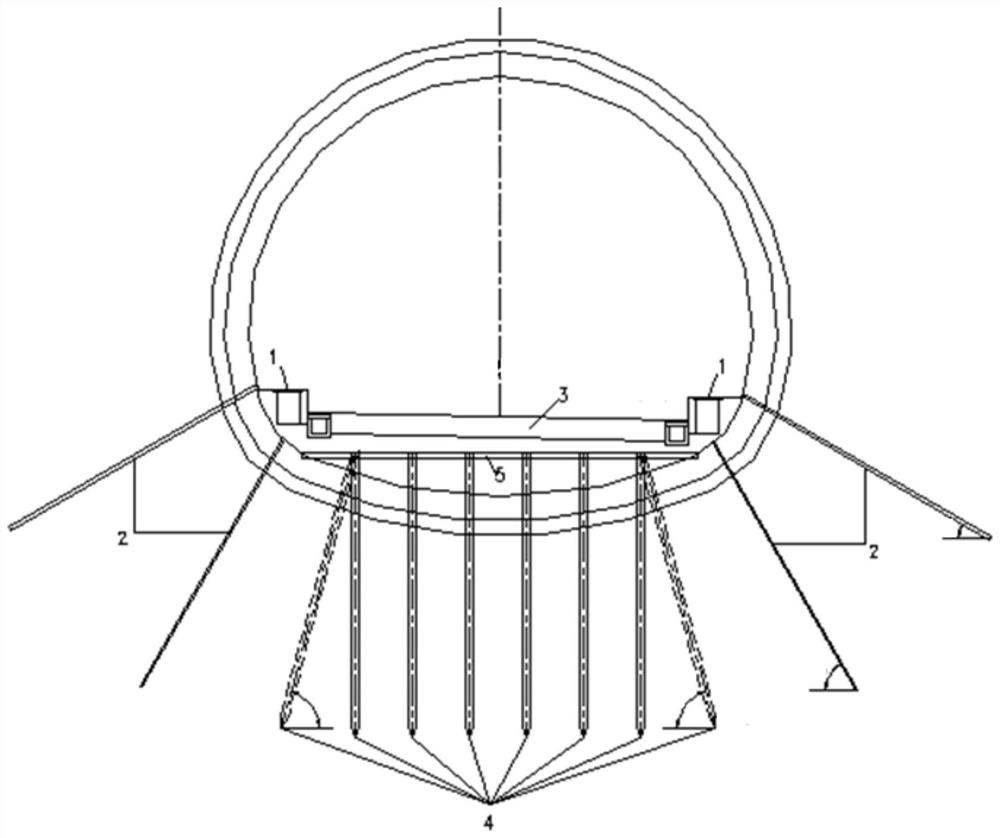 Tunnel pavement longitudinal crack reinforcing treatment construction method