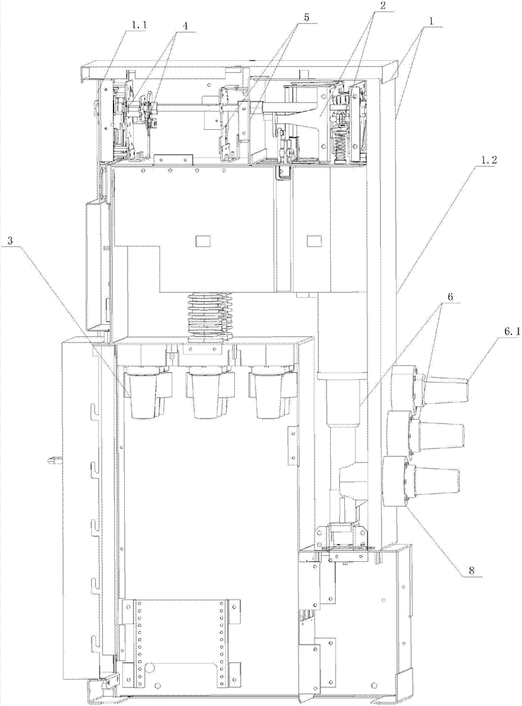 Small-sized vacuum ring main unit