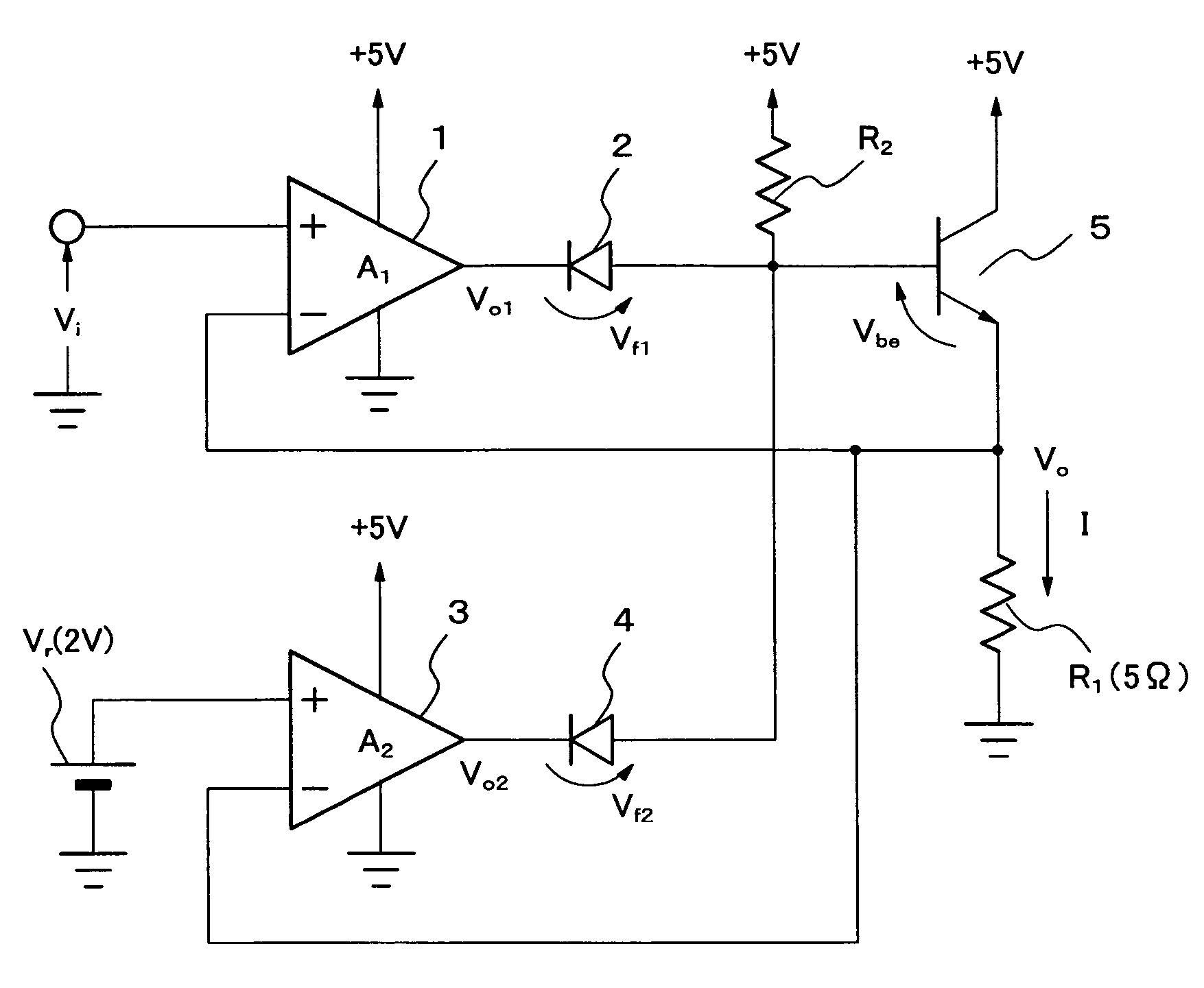 Current control circuit with limiter, temperature control circuit, and brightness control circuit