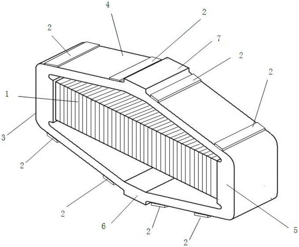 Structure capable of improving output displacement and inherent frequency of piezoelectric flexible mechanism