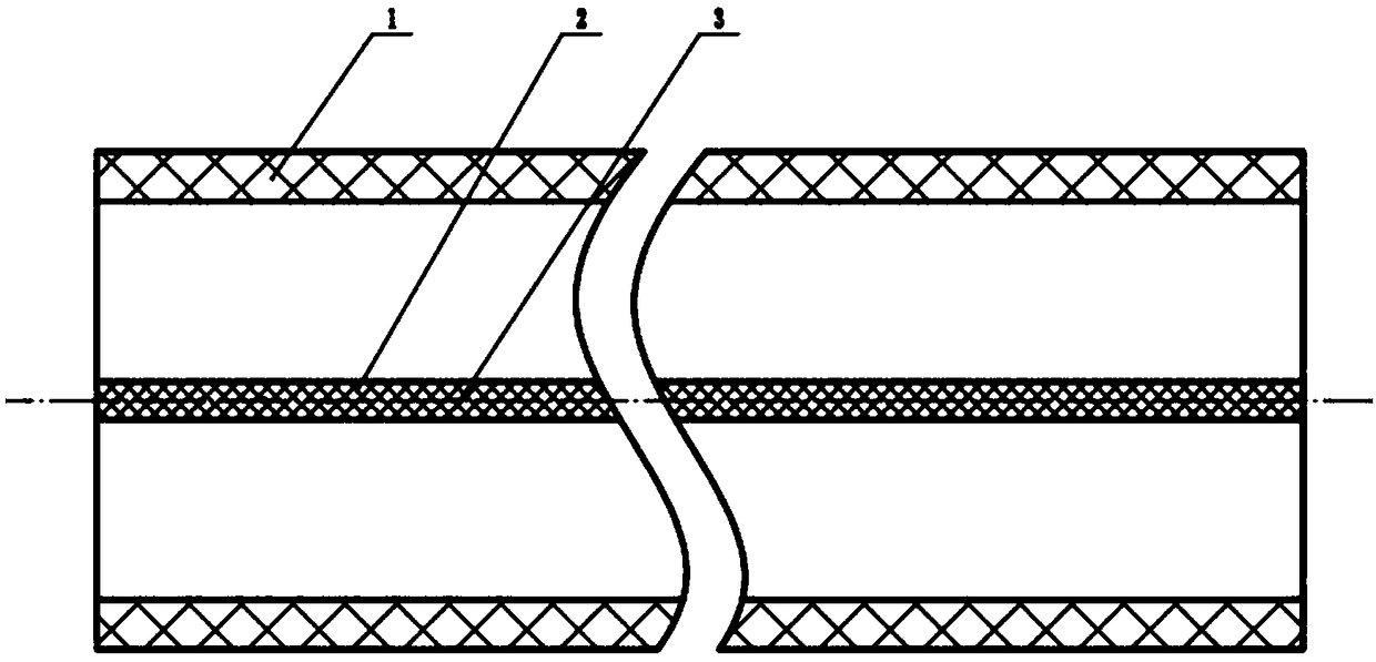 Buried composite seepage pipe