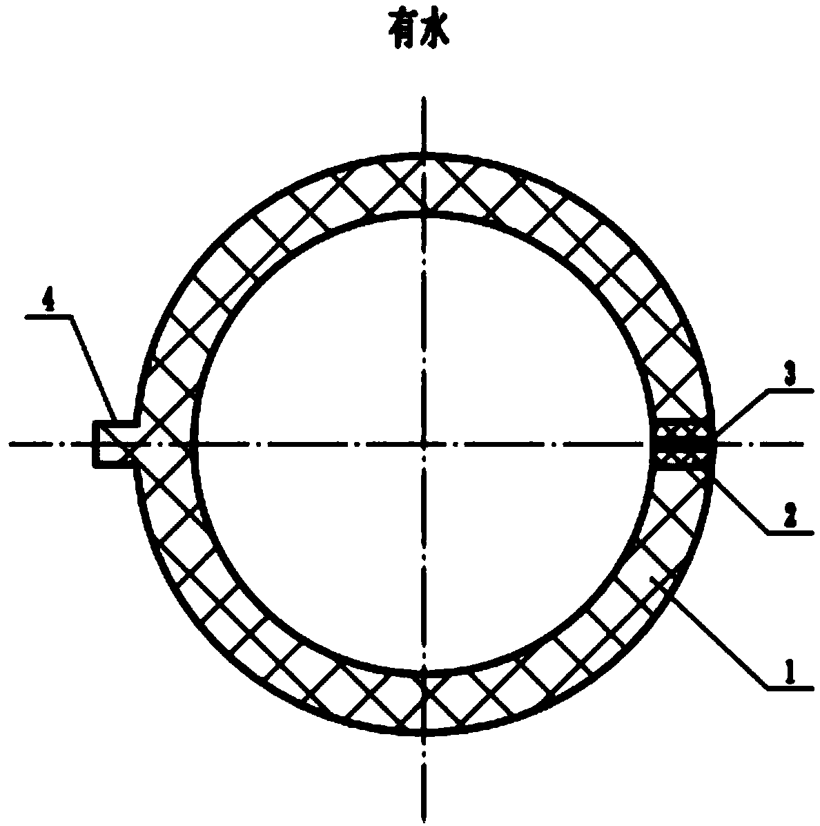 Buried composite seepage pipe