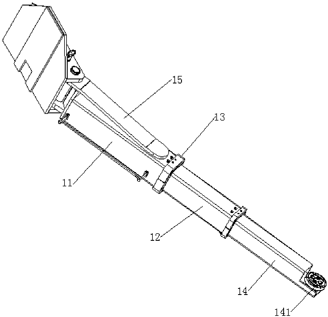 Lifting arm and lifting machine