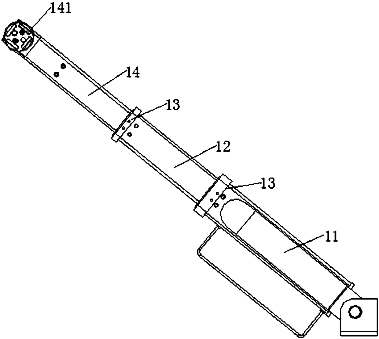 Lifting arm and lifting machine