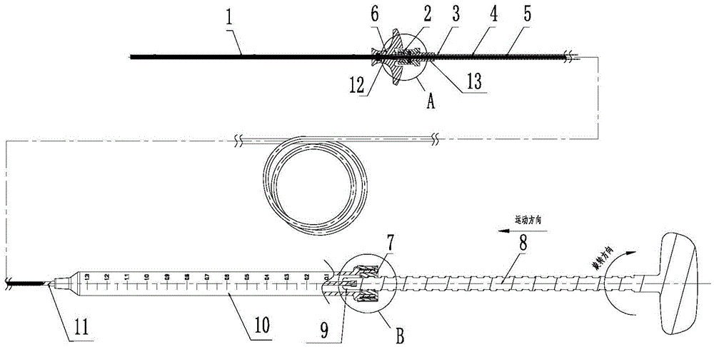 Remote bone cement filling device