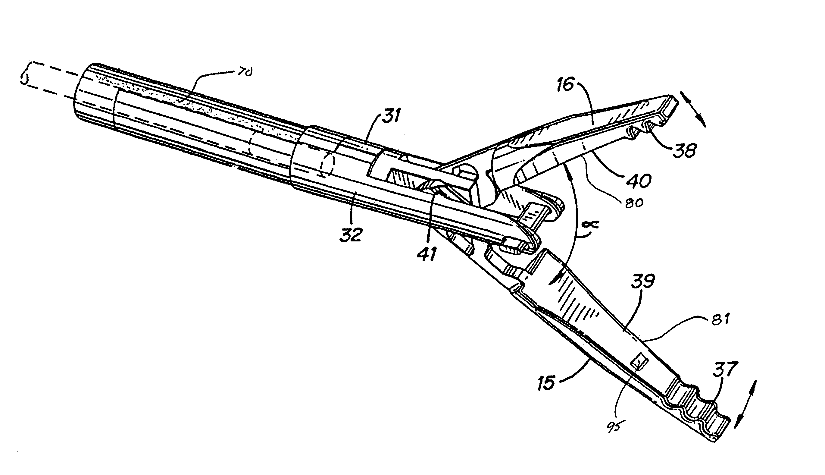 Laparoscopic bipolar electrosurgical instrument