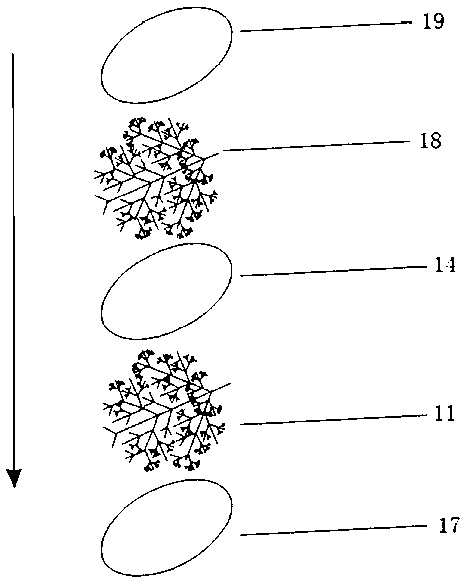 Plant leaf surface humidity sensor and plant leaf surface humidity measurement device