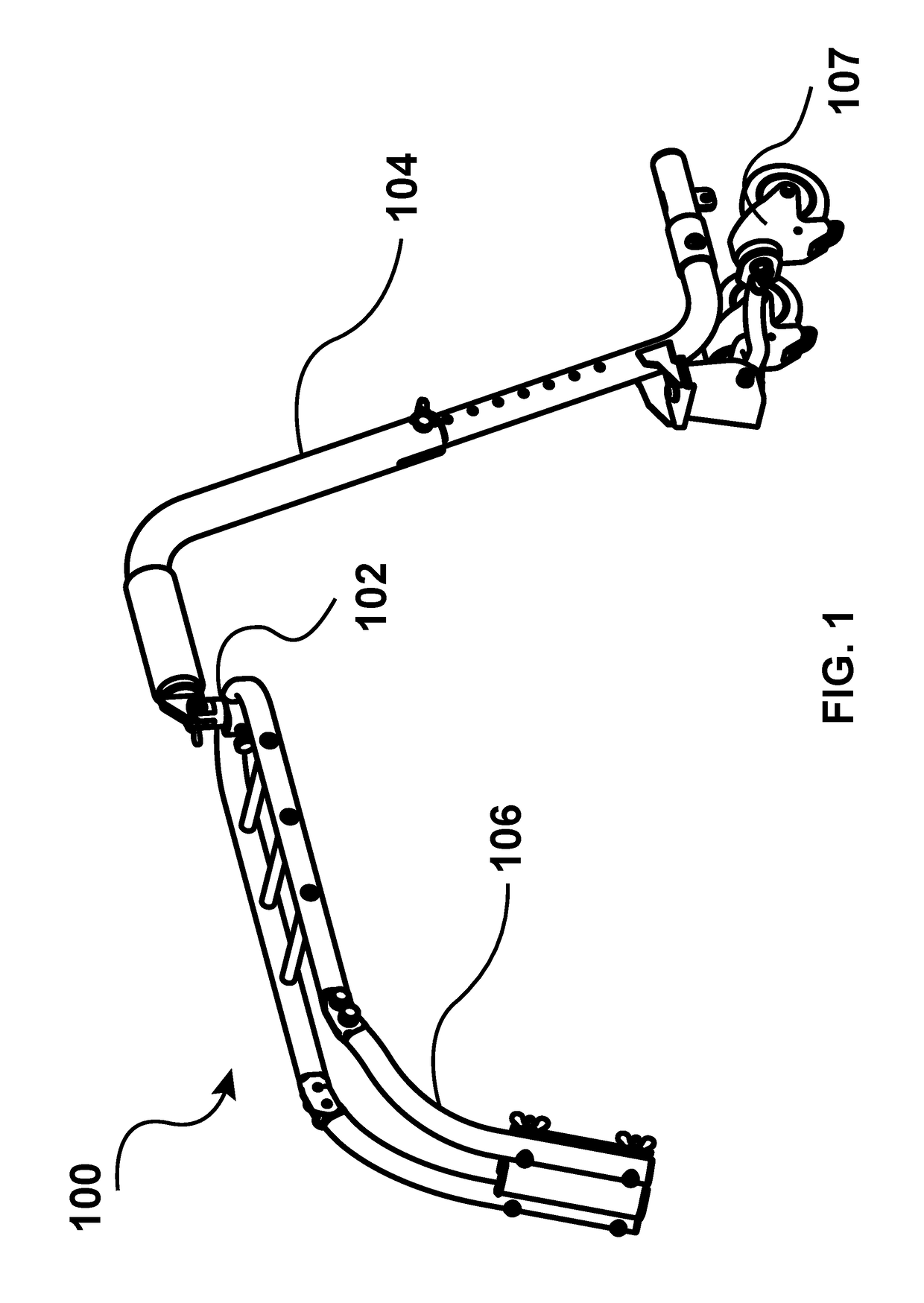 Apparatus to utilize a universal hitch to detachably attach a bicycle with a trailer to carry loads and convert the trailer into a cart when detached