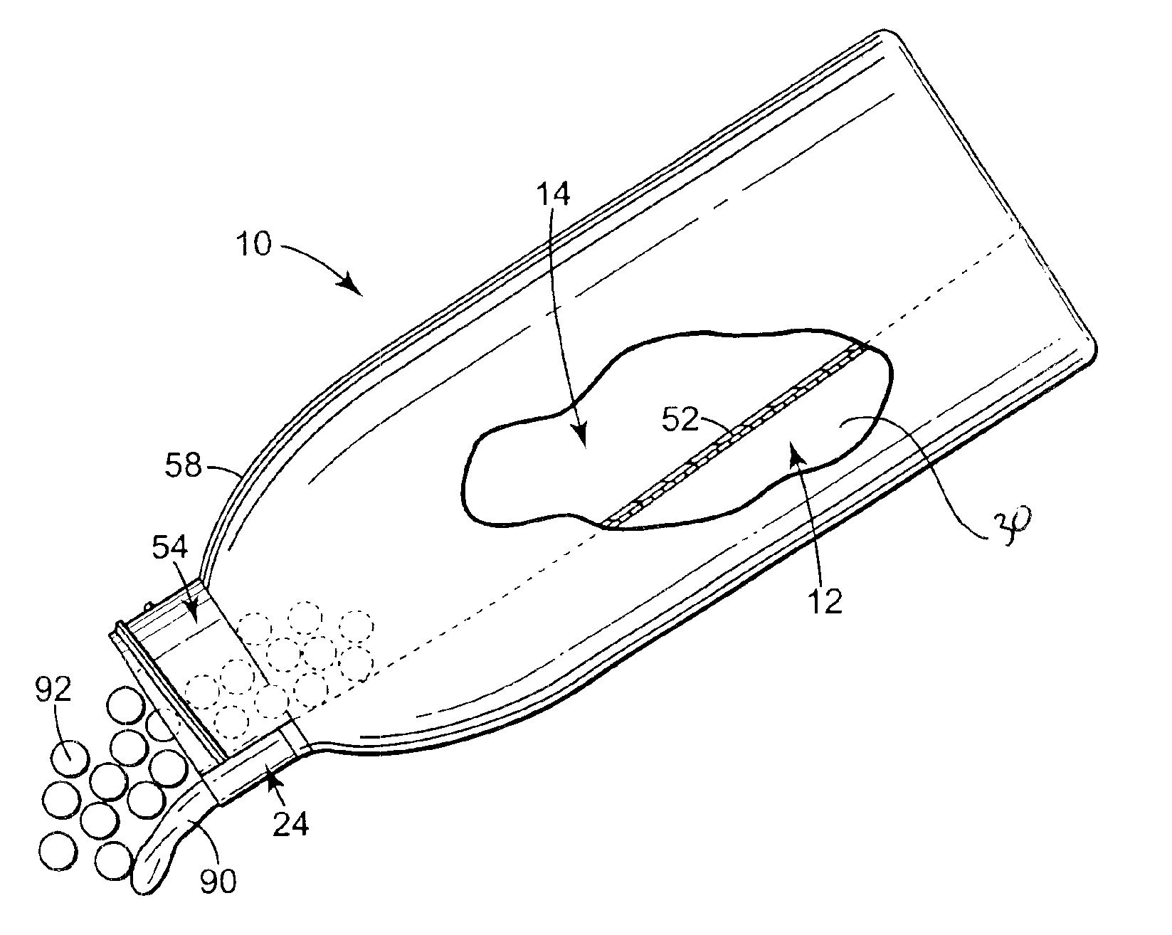 Portable, side-by-side compartment container and method for separately storing and dispensing two consumable products, especially cereal and milk