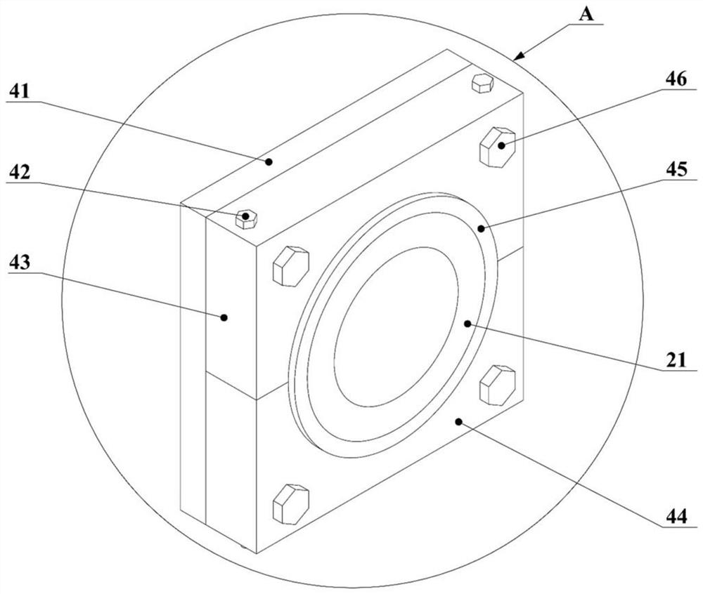 Flexible connecting device for IV-type tube bundle bottle and container frame