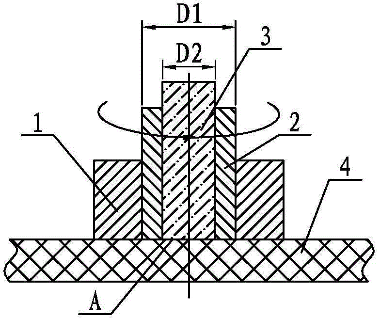 Asymmetric backfilling type friction stir spot welding method eliminating holes and annular trenches