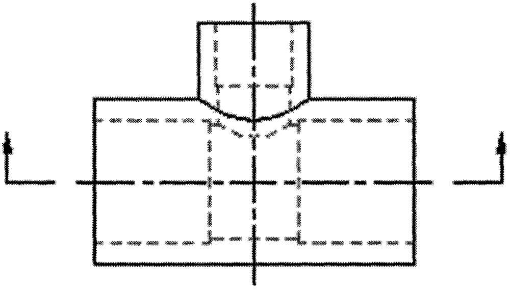 A method for opening a three-way pipe mold