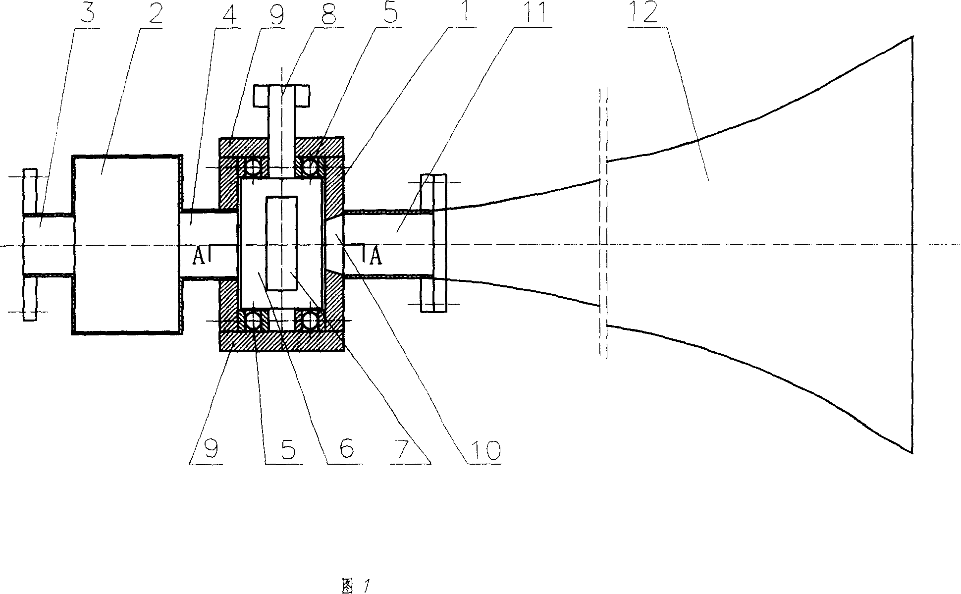 Rotary valve type sonic blowing ash device