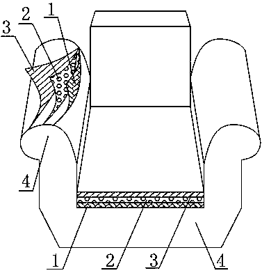 Sofa with cushion cover easy to disassemble