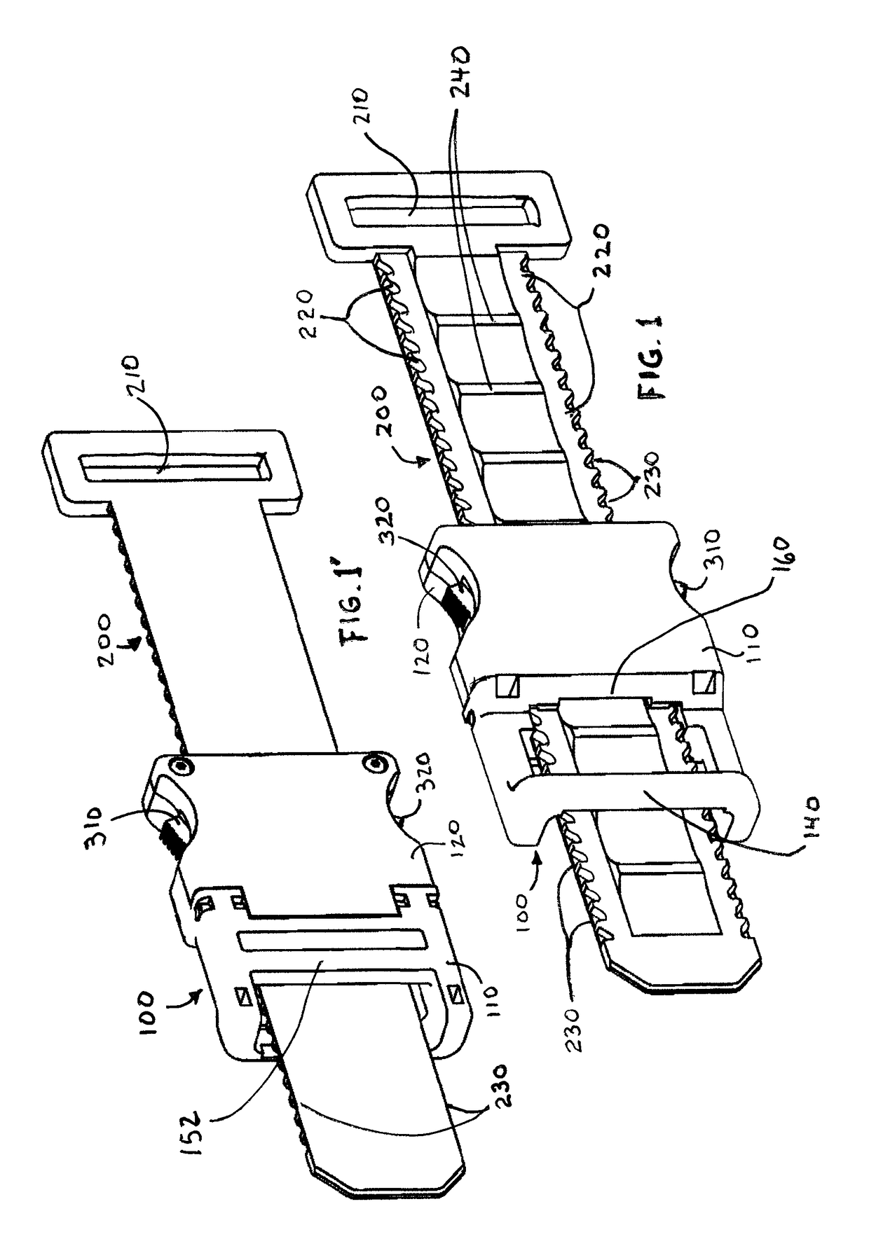 Side release buckle fastener with semi rigid insertion structure