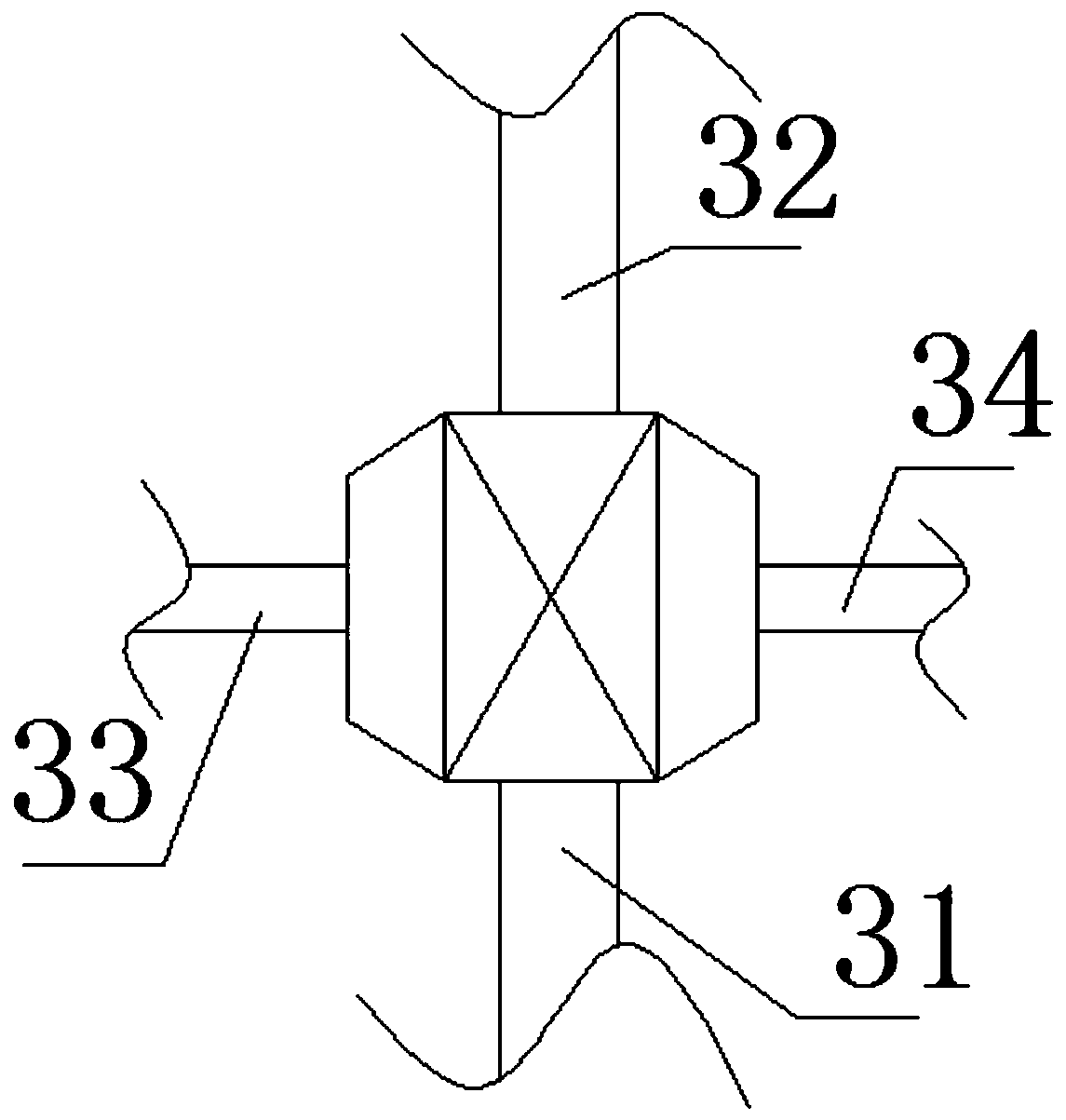 Efficient catalytic treatment device for phthalic anhydride tail gas