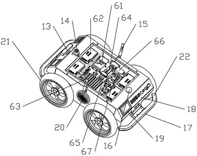 Laser confrontation training robot target system and control method thereof