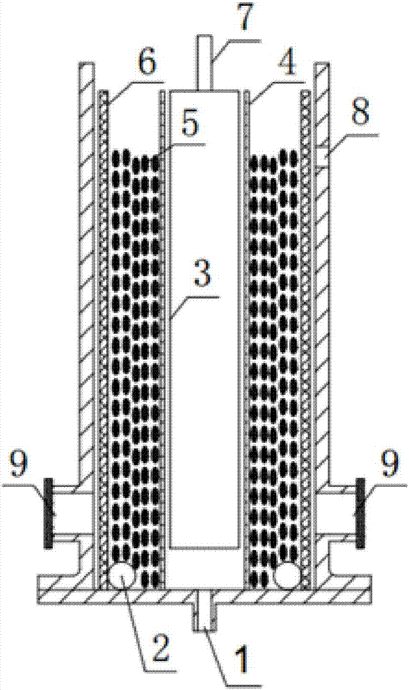 Device and method for treating refractory pollutants through electrocatalytic oxidation