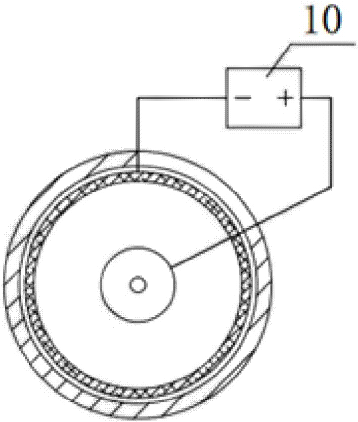 Device and method for treating refractory pollutants through electrocatalytic oxidation