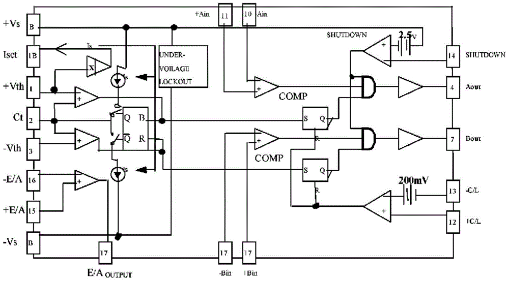 A general brushless motor current closed-loop control system and control method