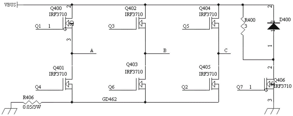 A general brushless motor current closed-loop control system and control method