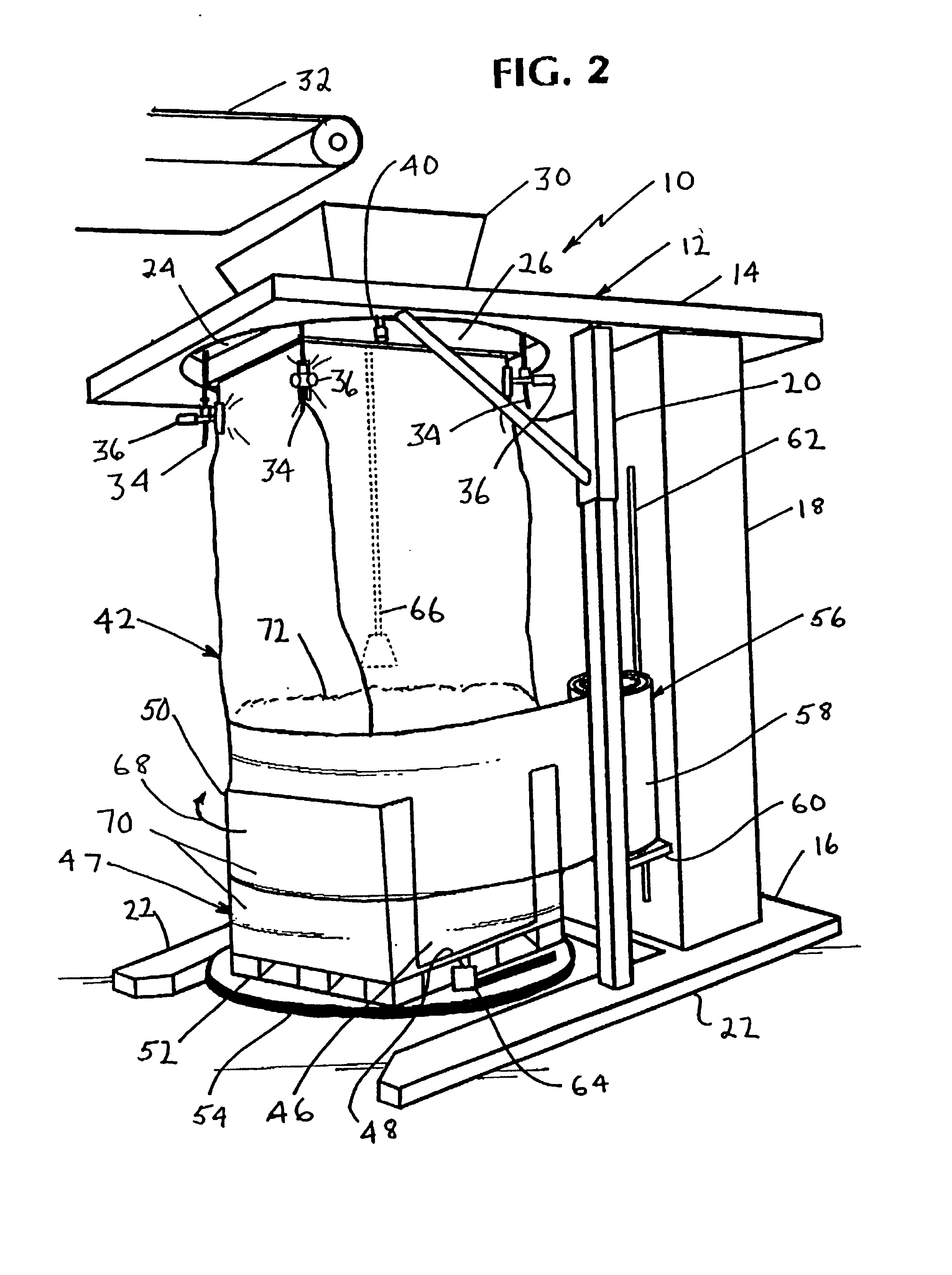 Transportable container for bulk goods and method for forming the container