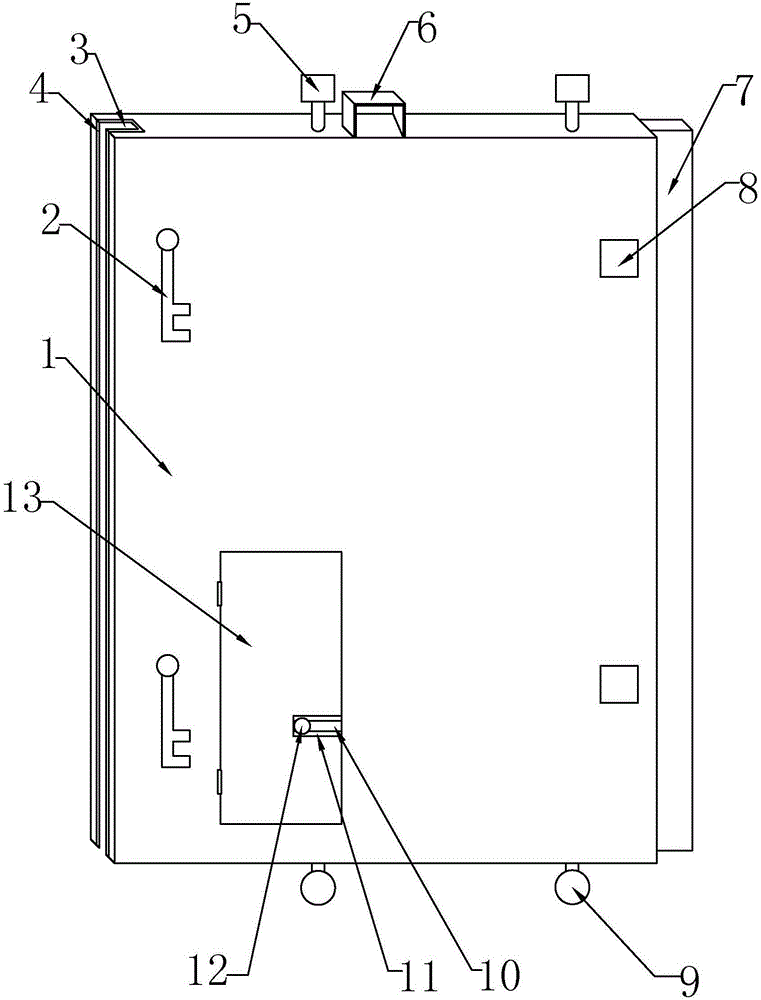 Fireproof door for hydraulic power plant