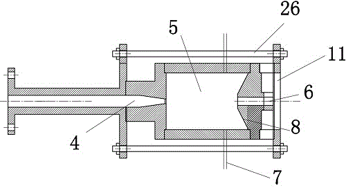 Underwater self suction injection stream flow characteristic integrated test device system