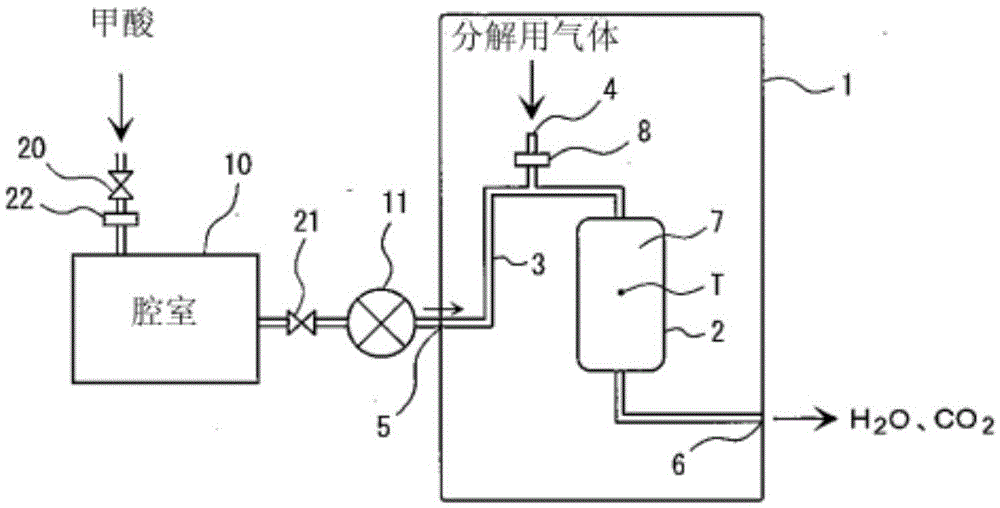 Formic acid decomposition apparatus and formic acid decomposition method