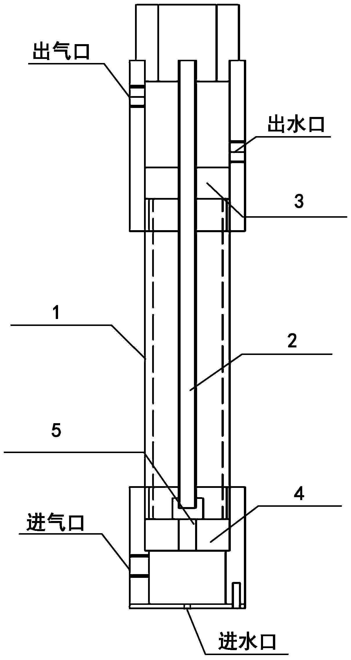 Device and method for gas-liquid-solid three-phase pulse discharge electrical characteristic research experiment