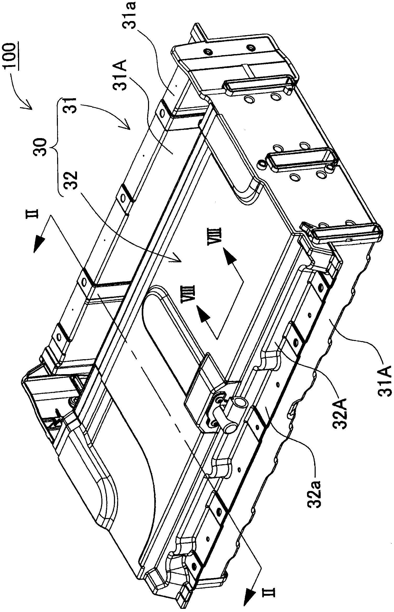 Vehicle power supply device and method for producing vehicle power supply device