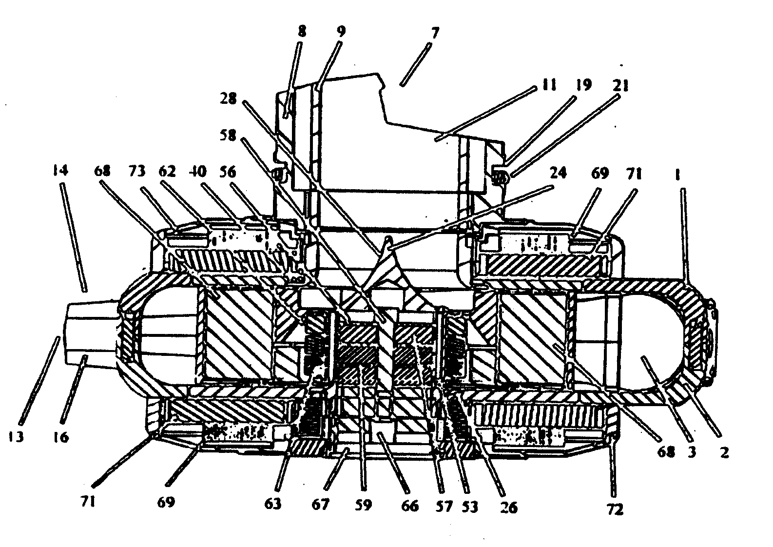 Stabilizing drive for contactless rotary blood pump impeller