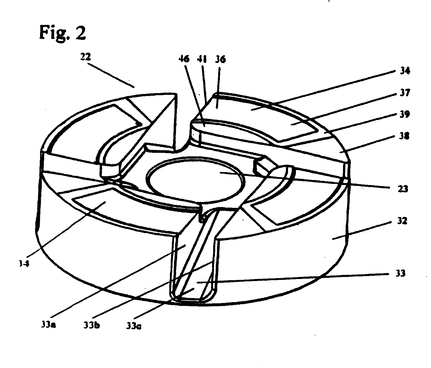 Stabilizing drive for contactless rotary blood pump impeller