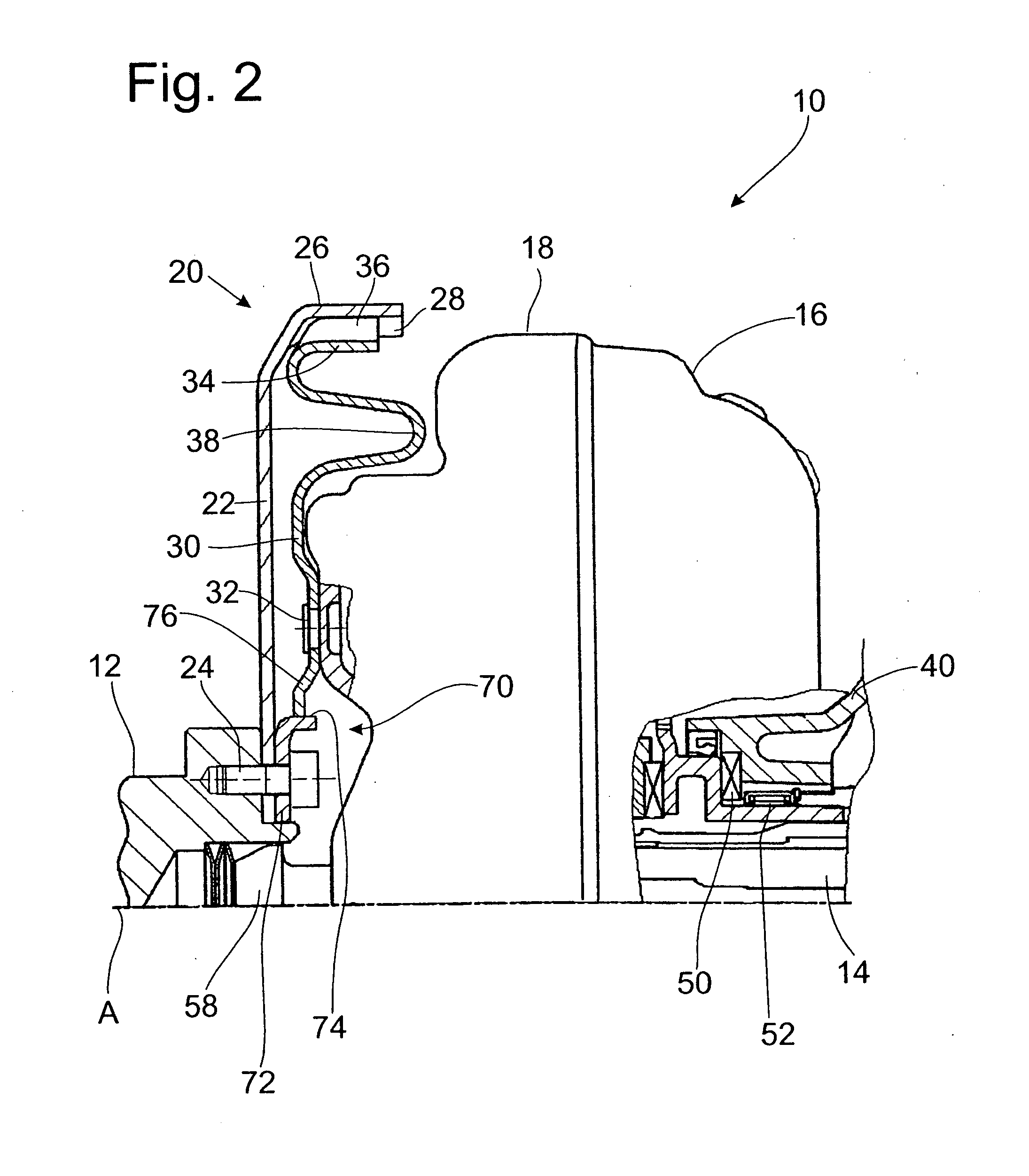 Drive system for a motor vehicle