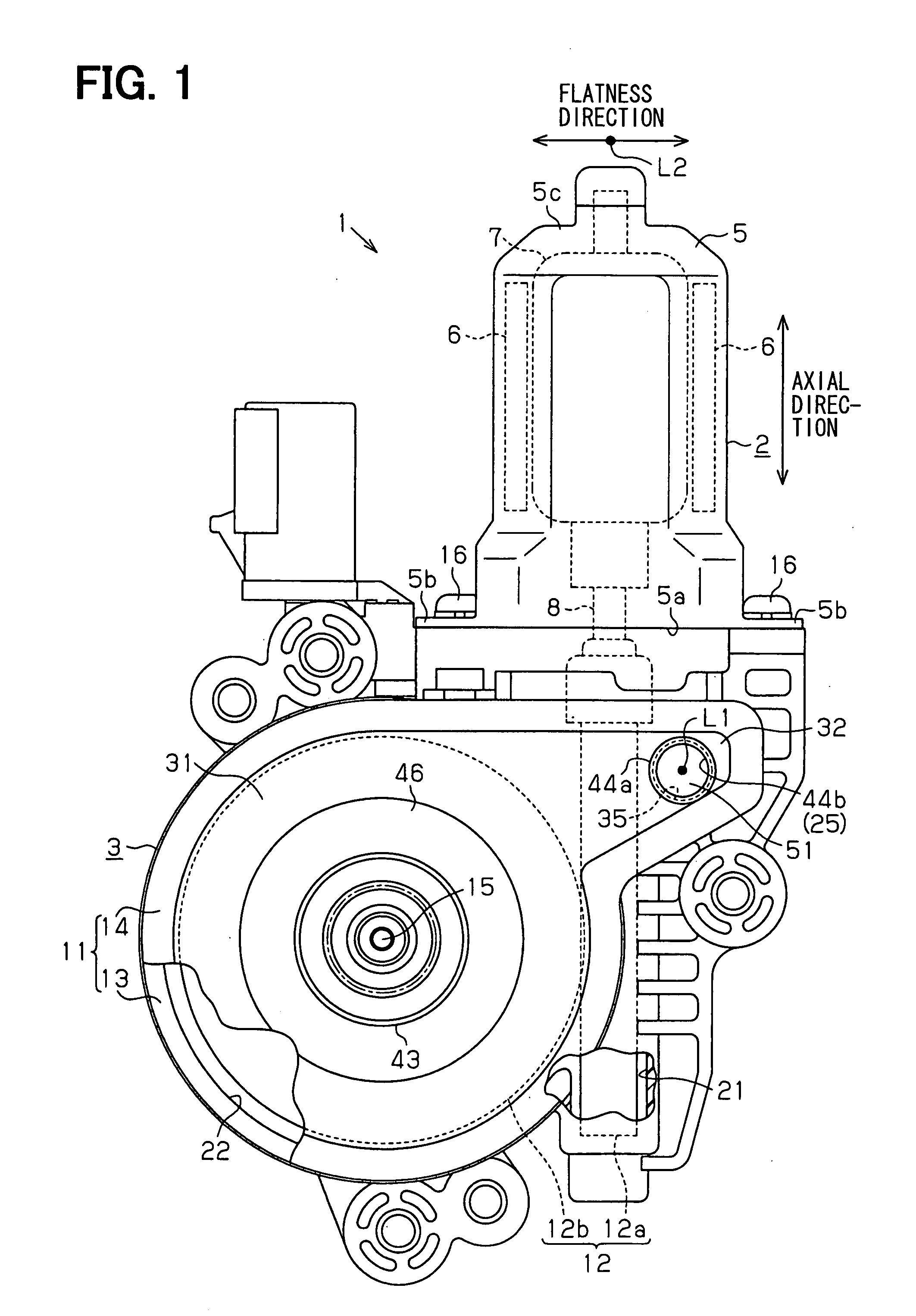 Motor having breathing hole