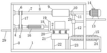 Quick weighing device for breadcrumb production