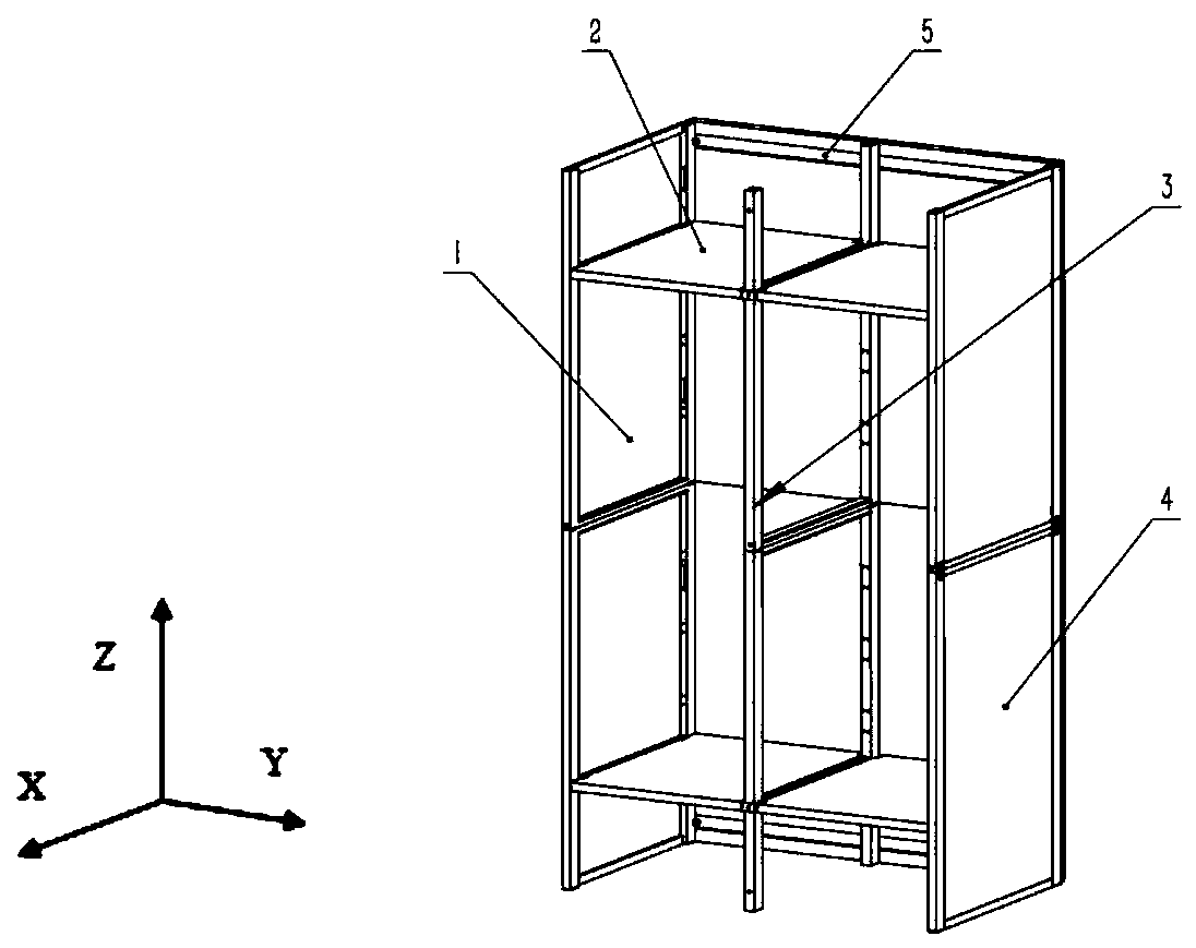 Folding storage device capable of linkage retraction