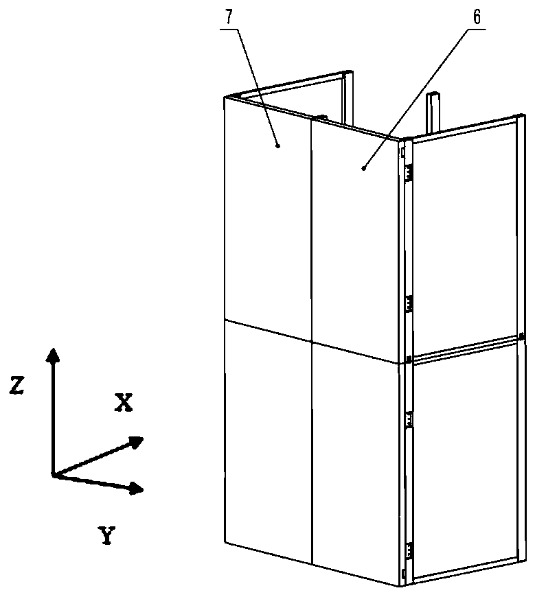 Folding storage device capable of linkage retraction