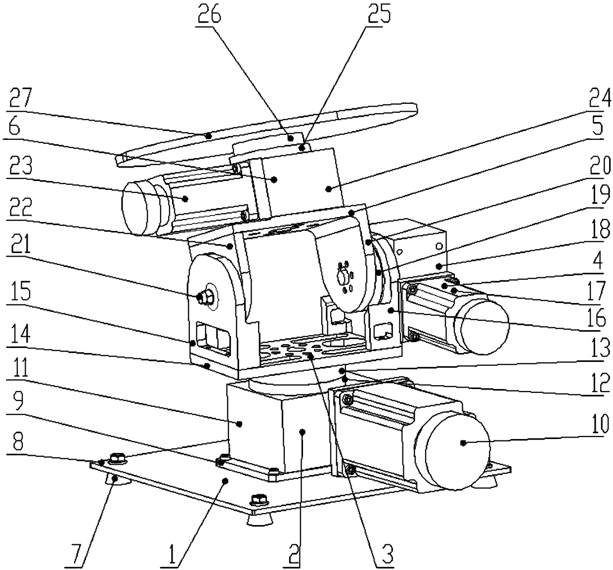 Full-three-dimensional automatic rotary assembling workbench