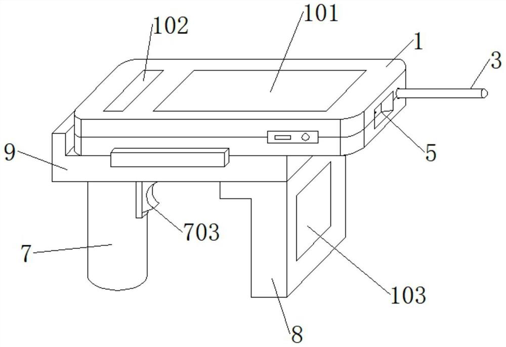 Portable read-write device of traceability evidence storage system