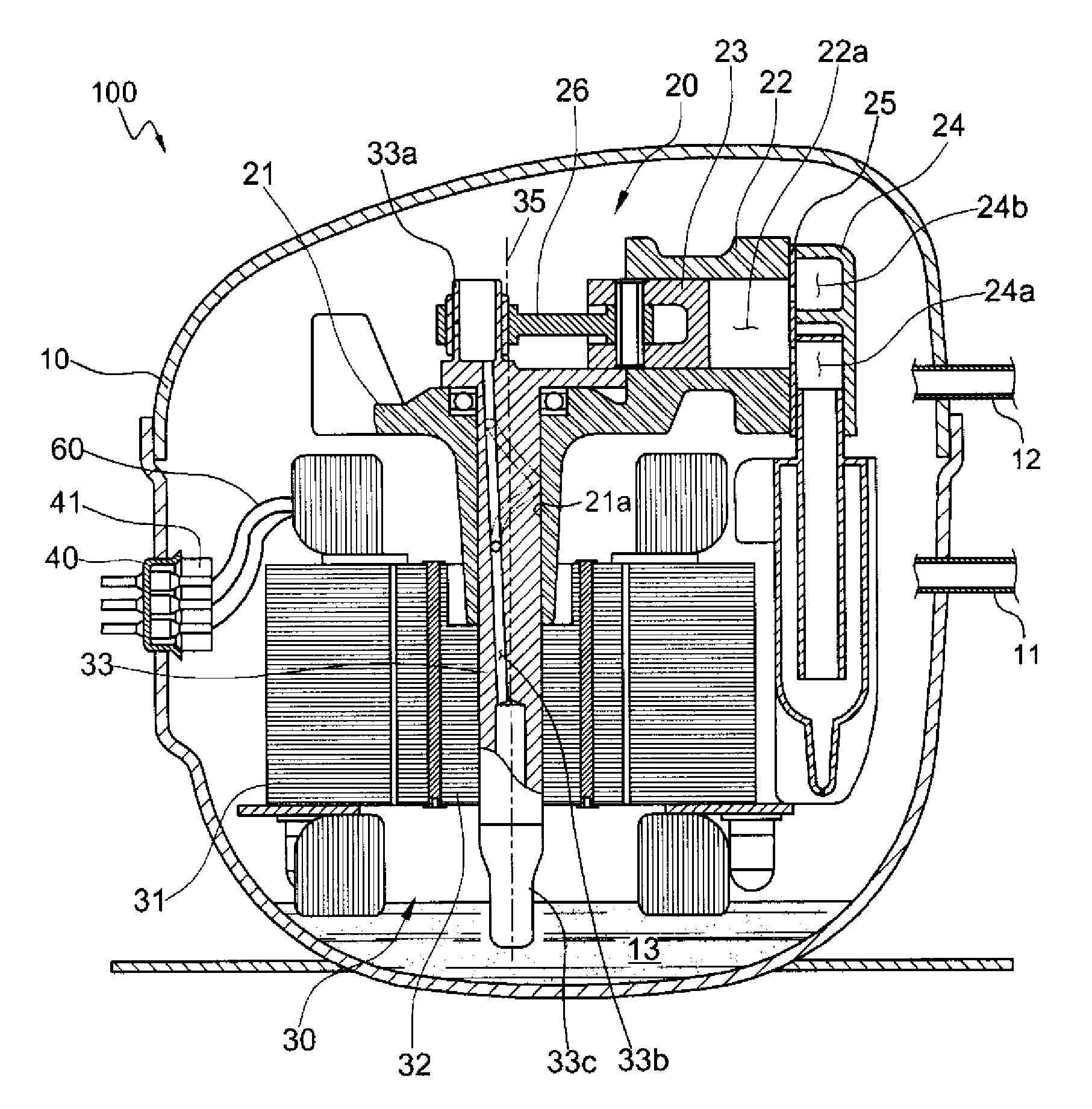 Hermetic compressor